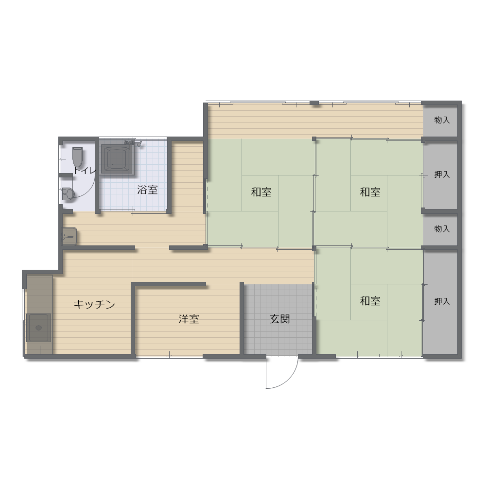 紀宝町 No.134 井田地区の家 (内覧申込0・交渉中0) 3